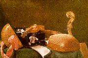 Evaristo Baschenis Still Life of Musical Instruments USA oil painting reproduction
